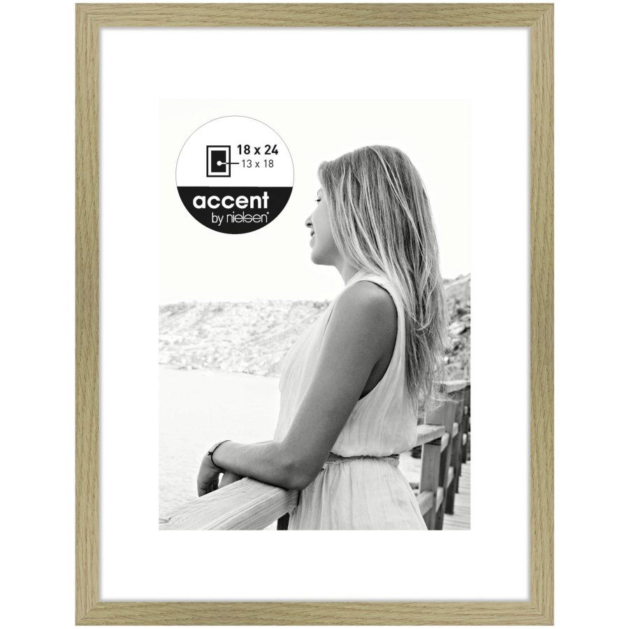 Nielsen Aura oak 18x24 Wood incl. Passepartout 1134002 #1