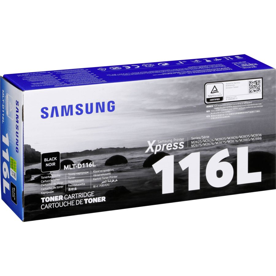 Samsung MLT-D116L-tonerpatron i sort med hj kapacitet #1