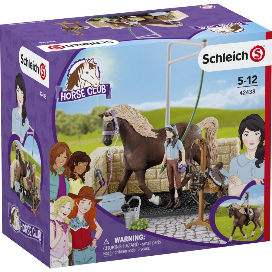 Schleich Horse Club    42438 Washing Area with Emily & Luna #5