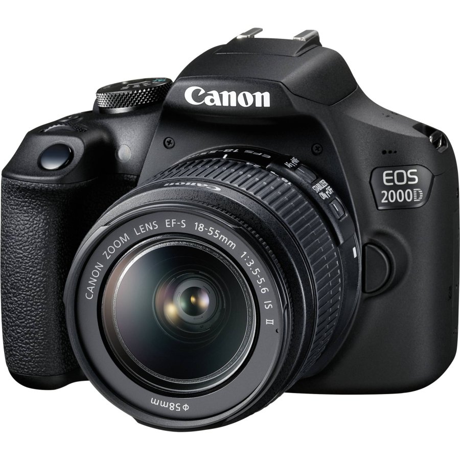 Canon EOS 2000D BK 18-55 IS II EU26 SLR kamerast 24,1 MP CMOS 6000 x 4000 pixel Sort #2
