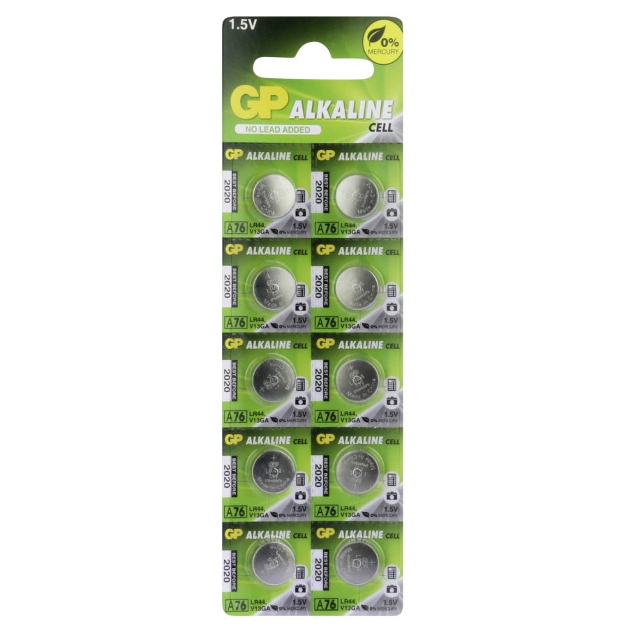 1x10 GP Alkaline LR44, 76A V13GA  1,5V #3