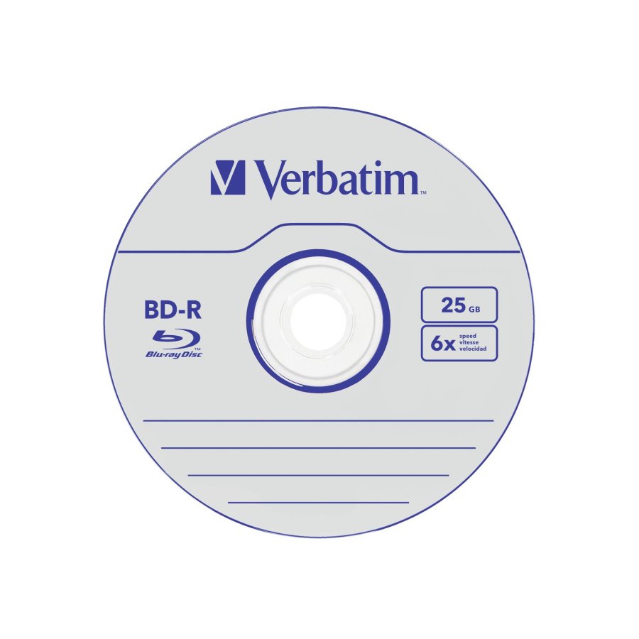 1x5 Verbatim BD-R Blu-Ray 25GB 6x Speed Jewel Case #2