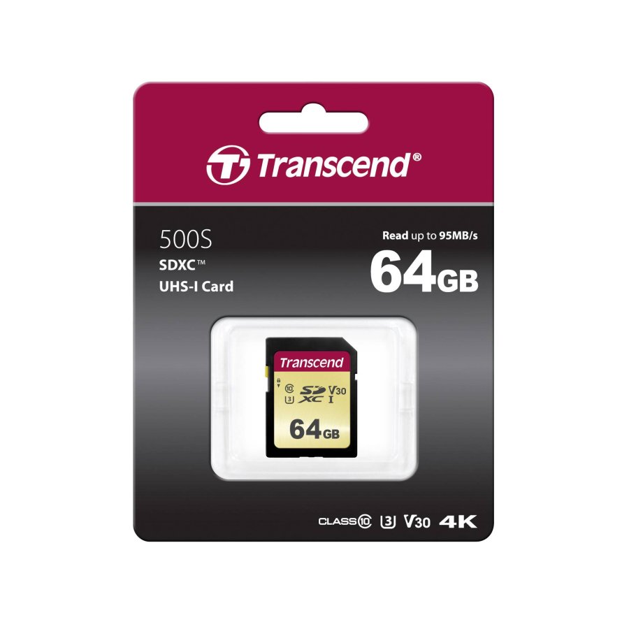 Transcend SDXC 500S         64GB Class 10 UHS-I U3 V30 #2