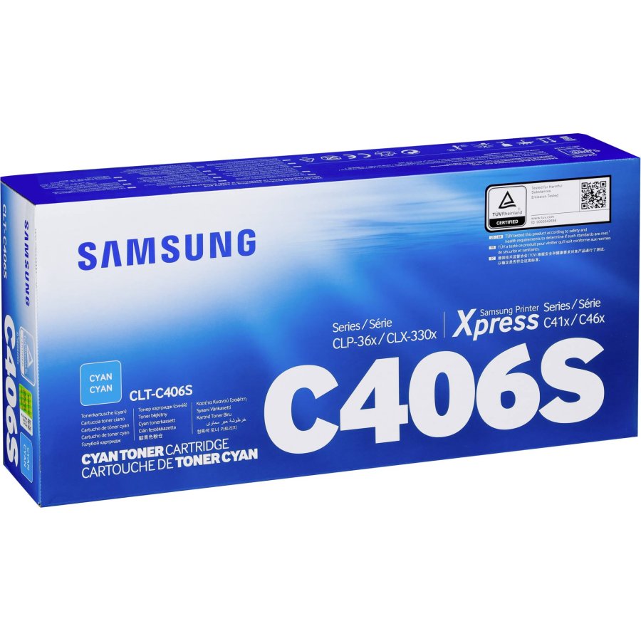 Samsung CLT-C406S Original-tonerpatron, cyan #1