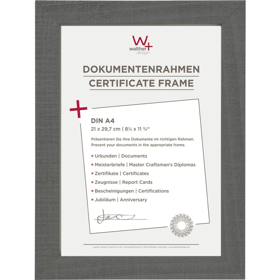 Walther Home DIN A4      21x29,7 Wood grey HO130D #1