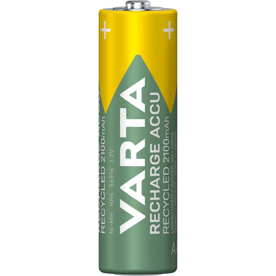 10x4 Varta RECHARGE ACCU Recycled 2100 mAH AA Mignon NiMH #2