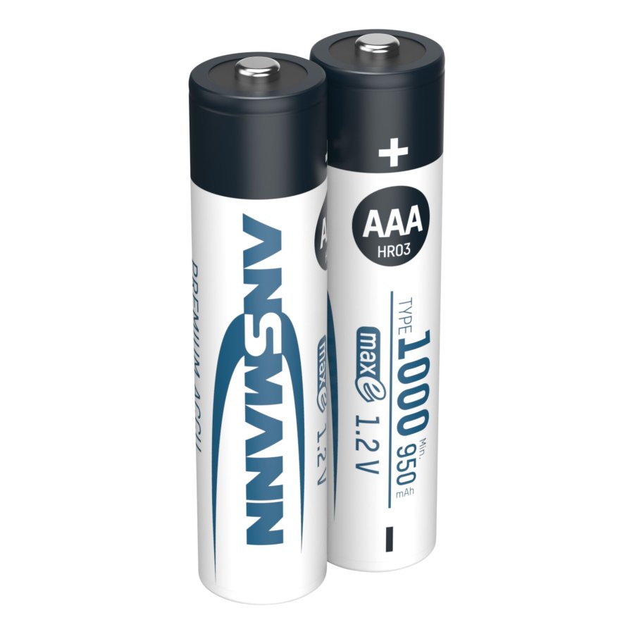1x2 Ansmann NiMH rech. battery 1000 Micro AAA 950 mAh #2