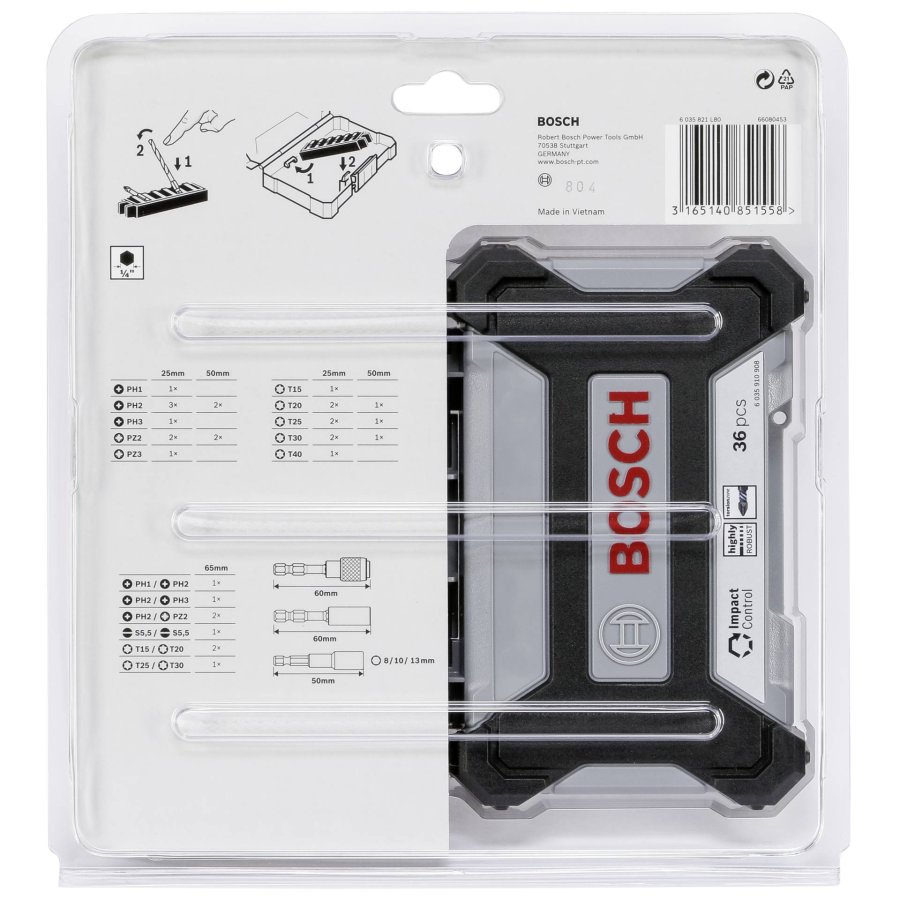 Bosch Impact Control Driver Bit Set 36 pcs. 2608522365 #4