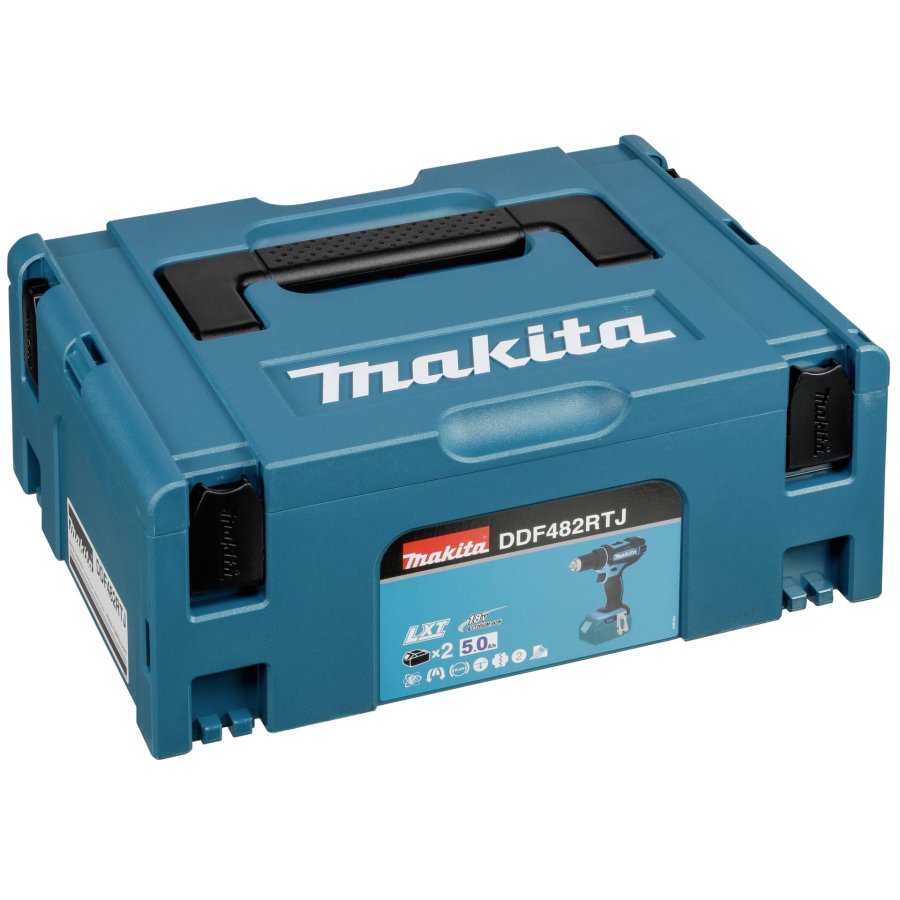 Makita DDF482RTJ elektrisk skruetrkker & slagbor 1900 rpm Sort, Bl #4