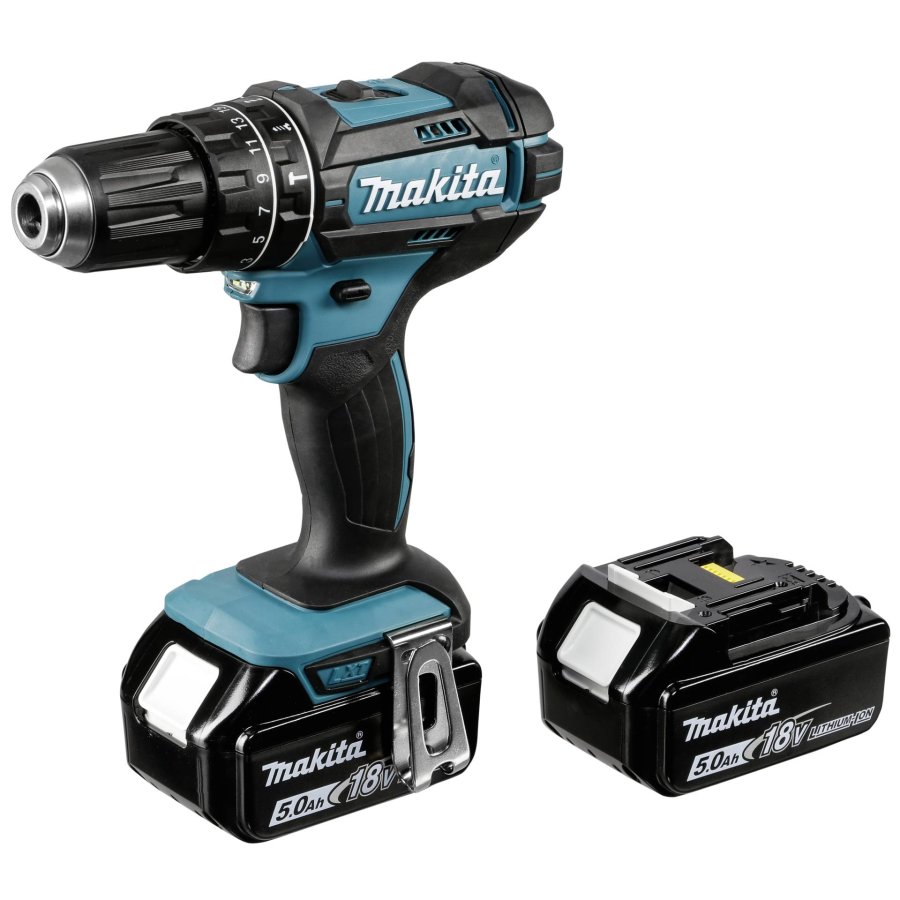 Makita DHP482RTJ 18V 2x Akku Cordless Combi Drill #1