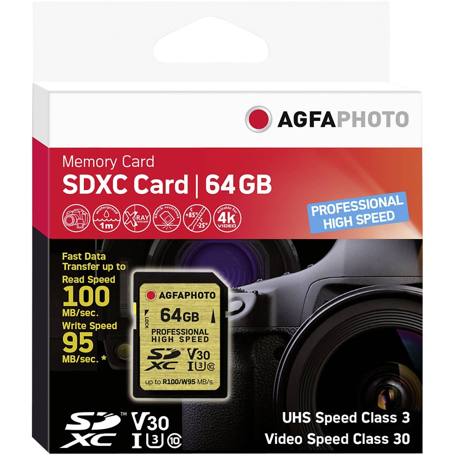 AgfaPhoto SDXC UHS I        64GB Professional High Speed #1