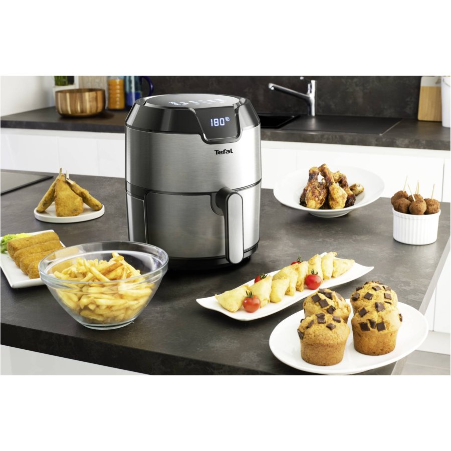 Tefal Easy Fry EY401D Enkelt 4,2 L Enkeltstende 1500 W Varmluftsteger Sort, Rustfrit stl #6