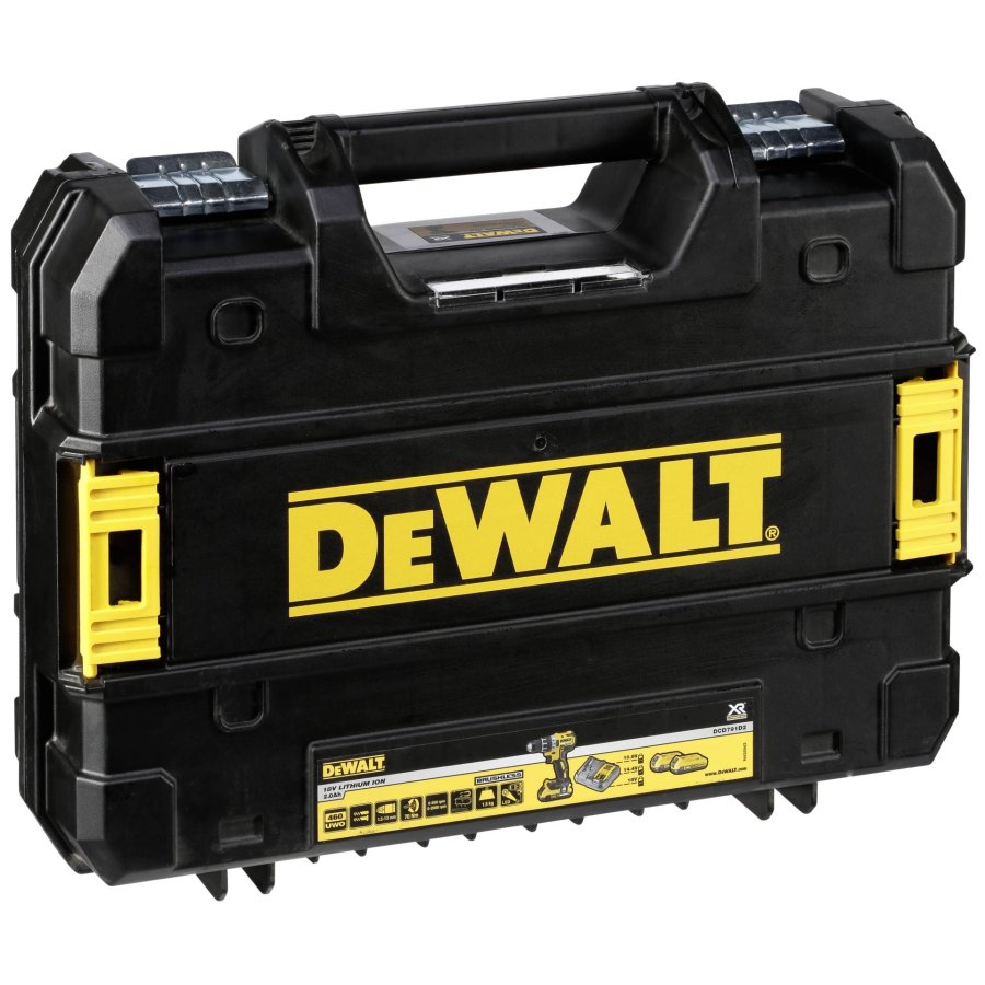DeWALT DCD791D2-QW bor Nglefri Sort, Gul 1,5 kg #4