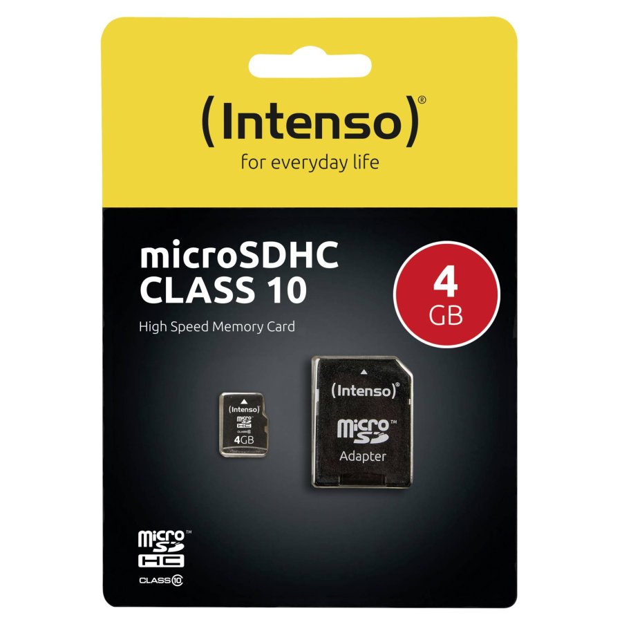 Intenso microSDHC            4GB C10 with Adapter #4