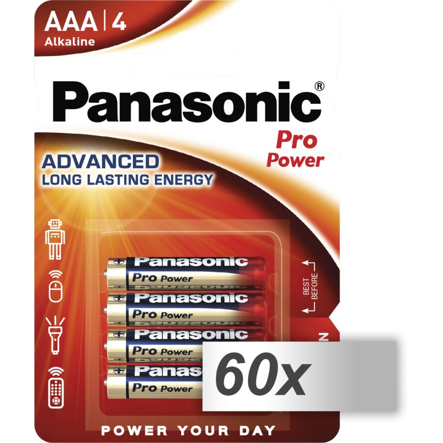 60x4 Panasonic Pro Power LR 03 Micro AAA          PU master box #1