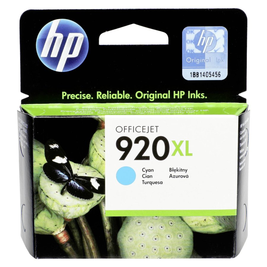 HP Original 920XL-bl�kpatron med h�j kapacitet, cyan #1