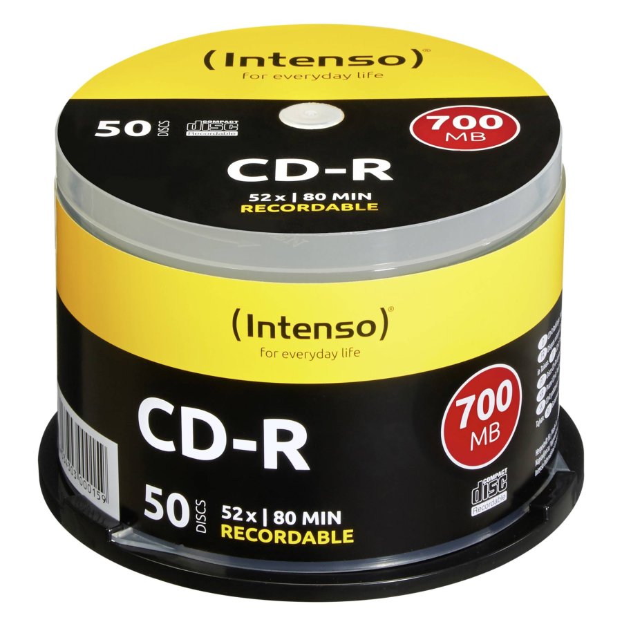 1x50 Intenso CD-R 80 / 700MB 52x Speed, Cakebox #1