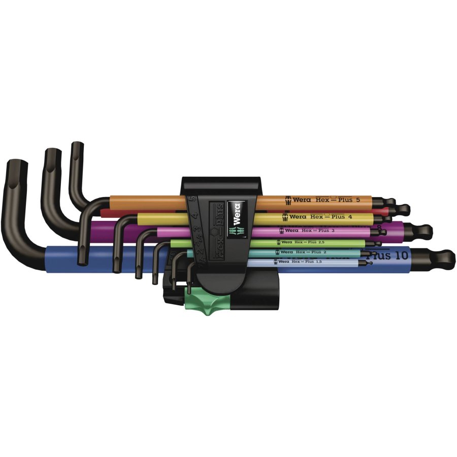 WERA 950 SPKL/9 SM N Multicolor Hex-Plus Hex Key Set High Torque #1