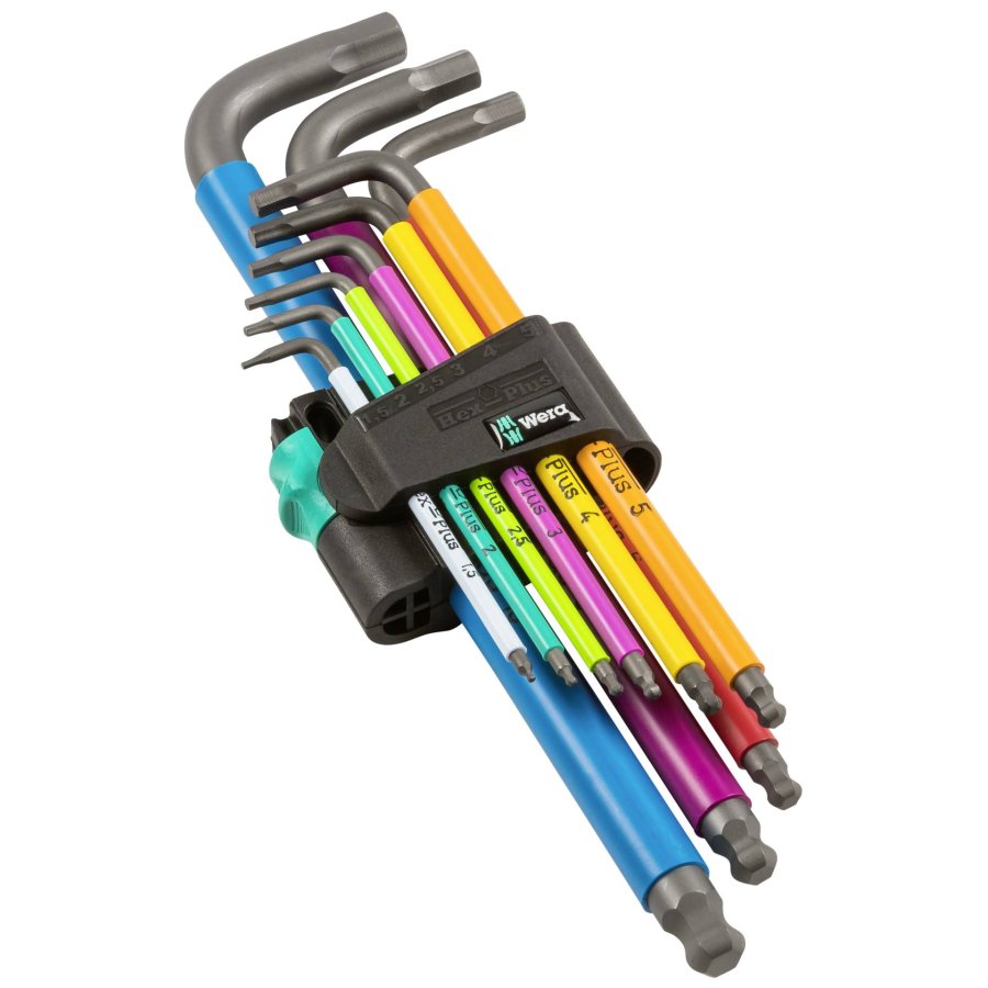 WERA 950 SPKL/9 SM N Multicolor Hex-Plus Hex Key Set High Torque #8