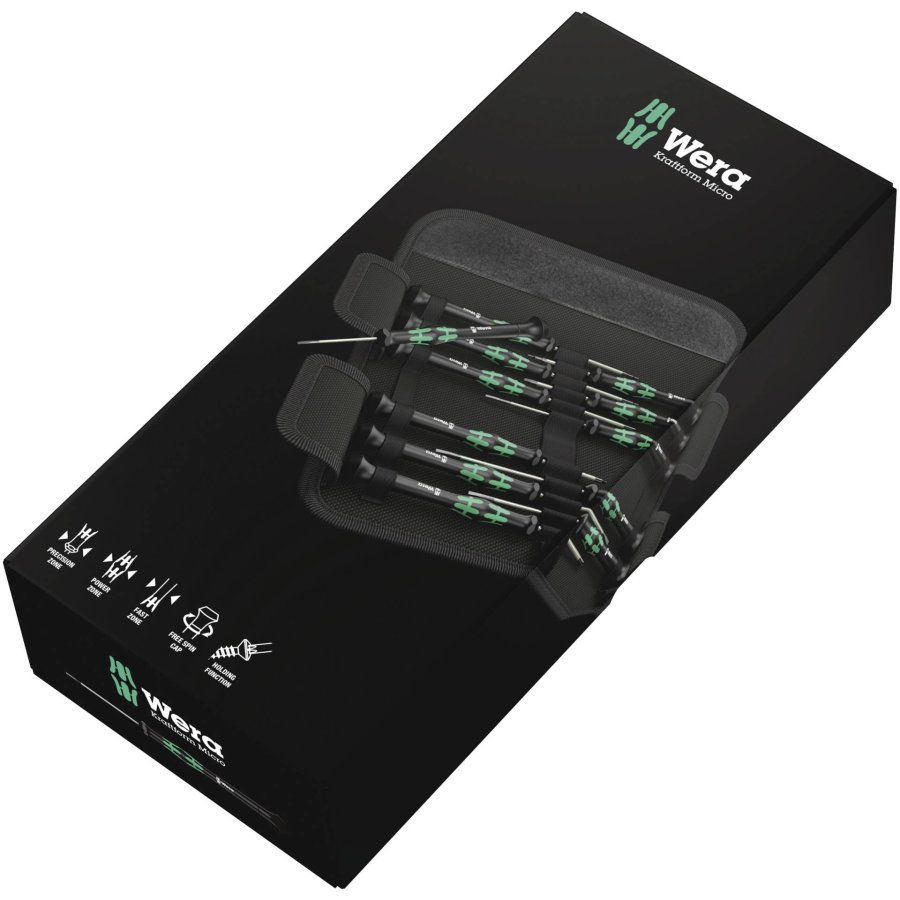 WERA Kraftform Micro 12 Parts Screwdriver Set Precision #2