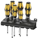 WERA 932/6 Kraftform Screwdriver Set with Rack #1