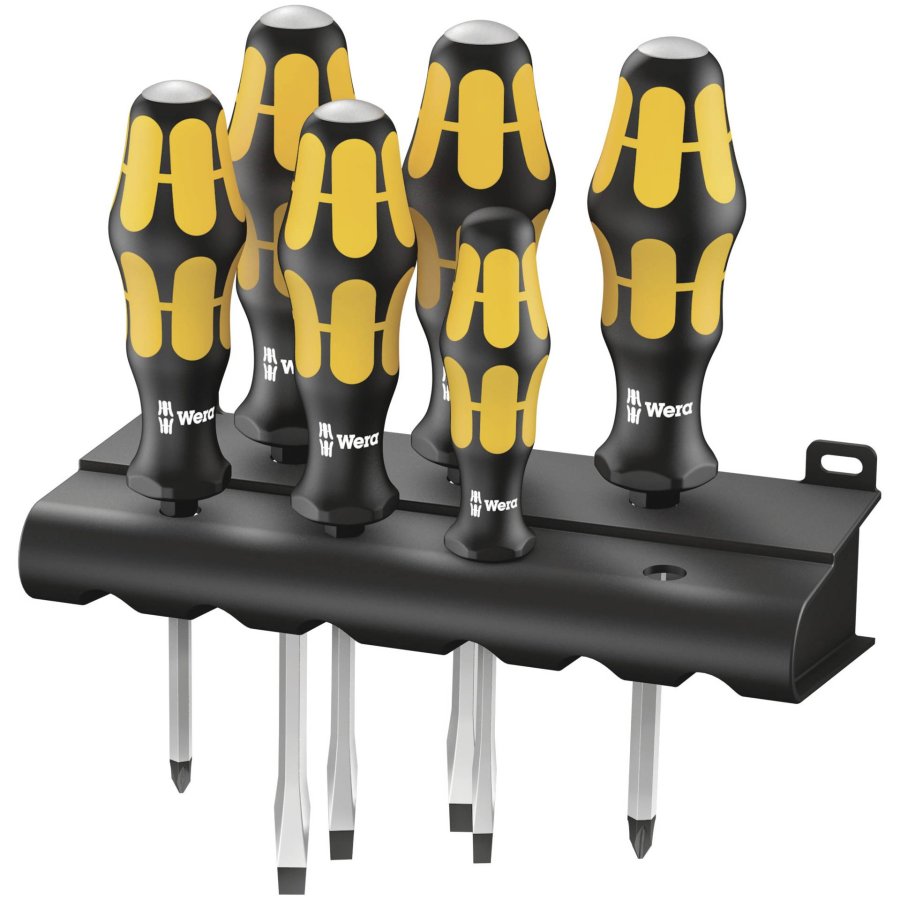 WERA 932/6 Kraftform Screwdriver Set with Rack #1