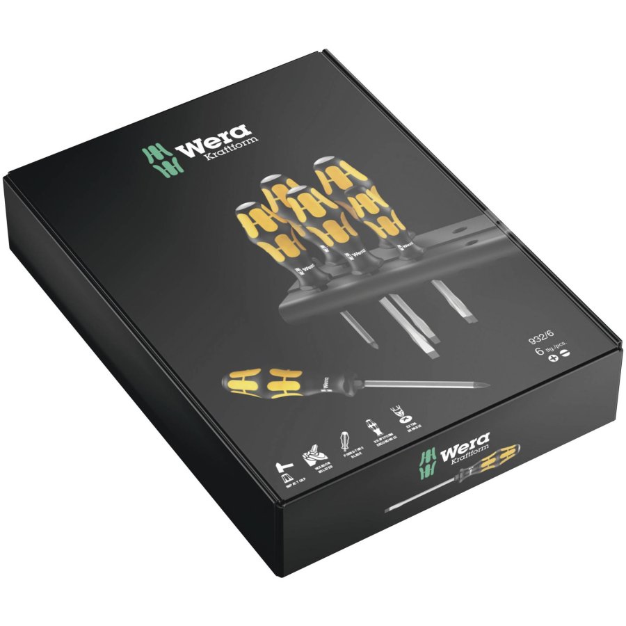 WERA 932/6 Kraftform Screwdriver Set with Rack #2