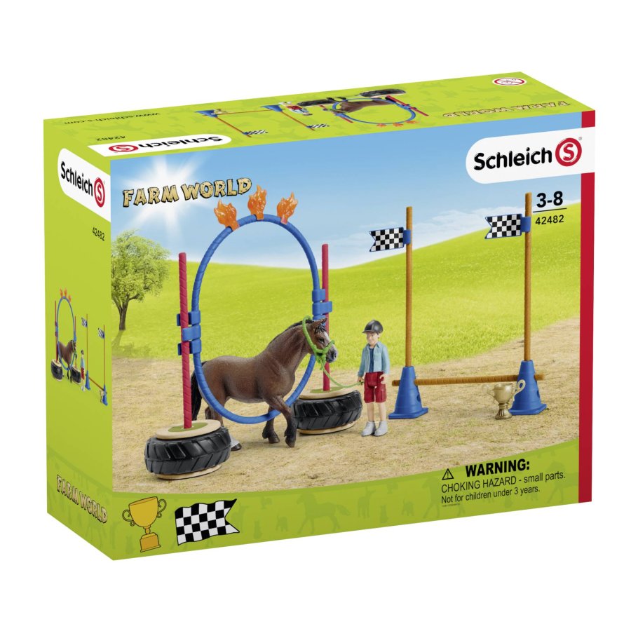 Schleich Farm World        42482 Pony Agility Race #9
