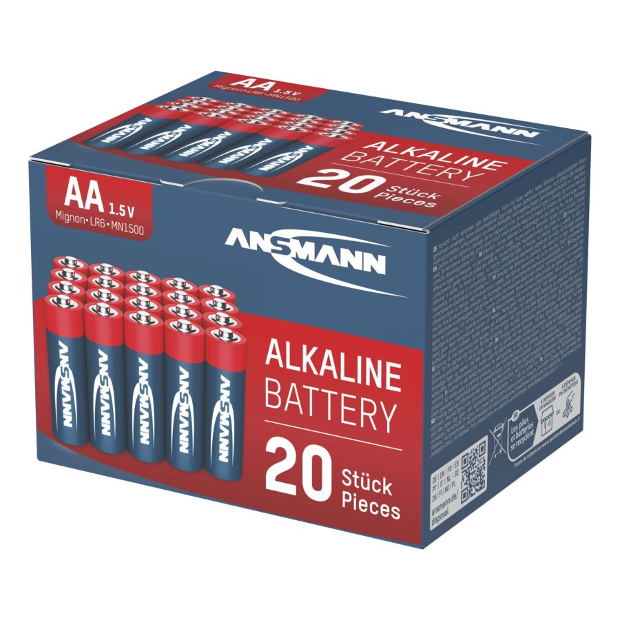 1x20 Ansmann Alkaline Mignon AA LR 6 red-line Box #2