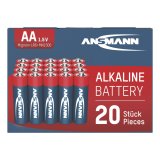 1x20 Ansmann Alkaline Mignon AA LR 6 red-line Box #3
