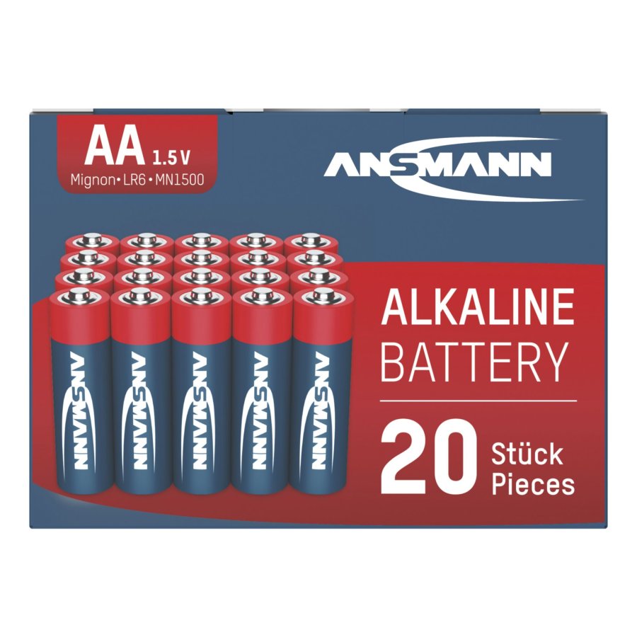 1x20 Ansmann Alkaline Mignon AA LR 6 red-line Box #3