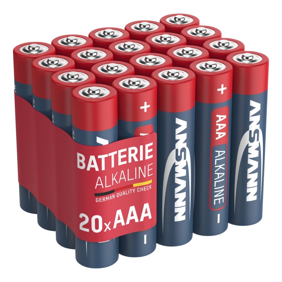 1x20 Ansmann Alkaline Micro AAA LR 03 red-line Box #7