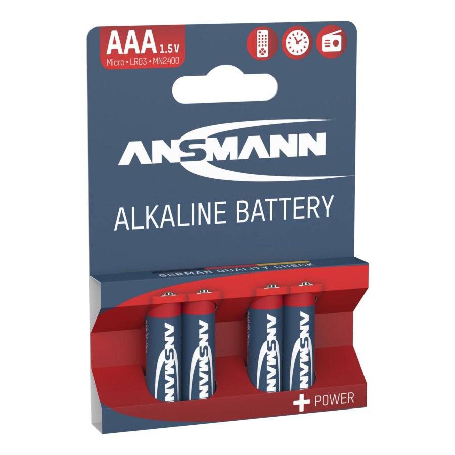1x4 Ansmann Alkaline Micro AAA LR 03 red-line #1