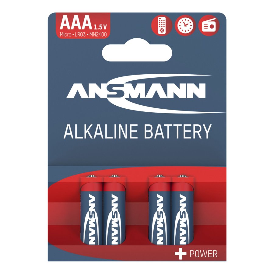 1x4 Ansmann Alkaline Micro AAA LR 03 red-line #2