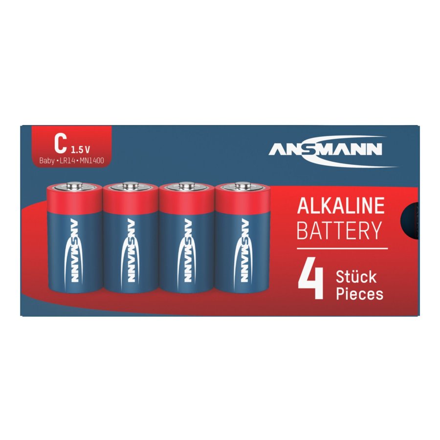 1x4 Ansmann Alkaline Baby C LR 14 red-line #1