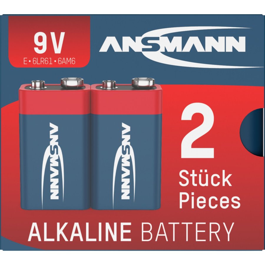 1x2 Ansmann Alkaline 9V-Block red-line #6