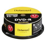 1x25 Intenso DVD-R 4,7GB 16x Speed Cakebox printable #1