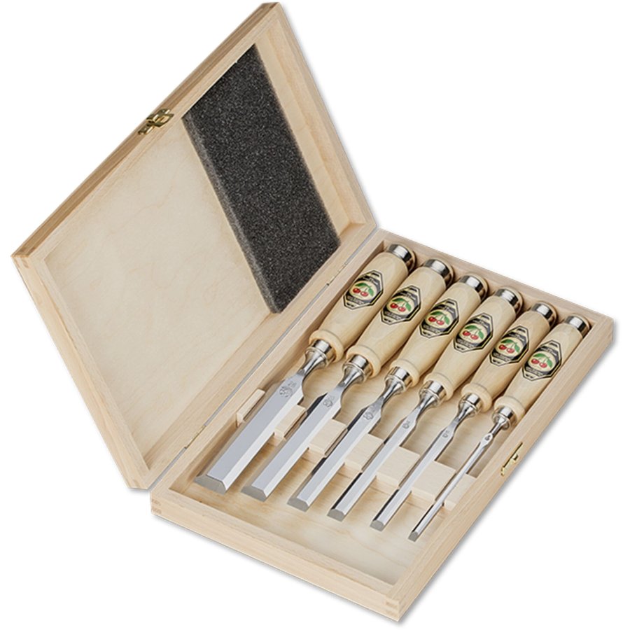 Kirschen Firmer Chisel Set 6pcs 1101 HK in wooden box   1101000 #1