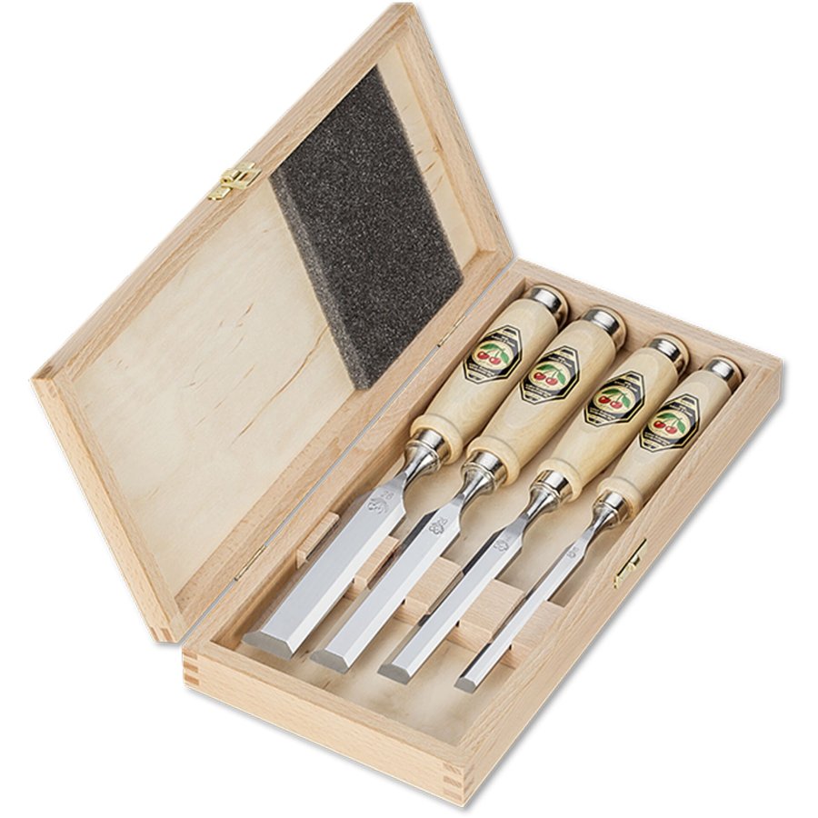 Kirschen Firmer Chisel Set 4pcs 1141 HK in Wooden Box  1141000 #1