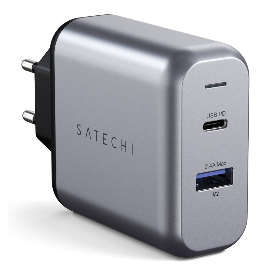 Satechi 30W Dual Port Wall Charger space gray #1