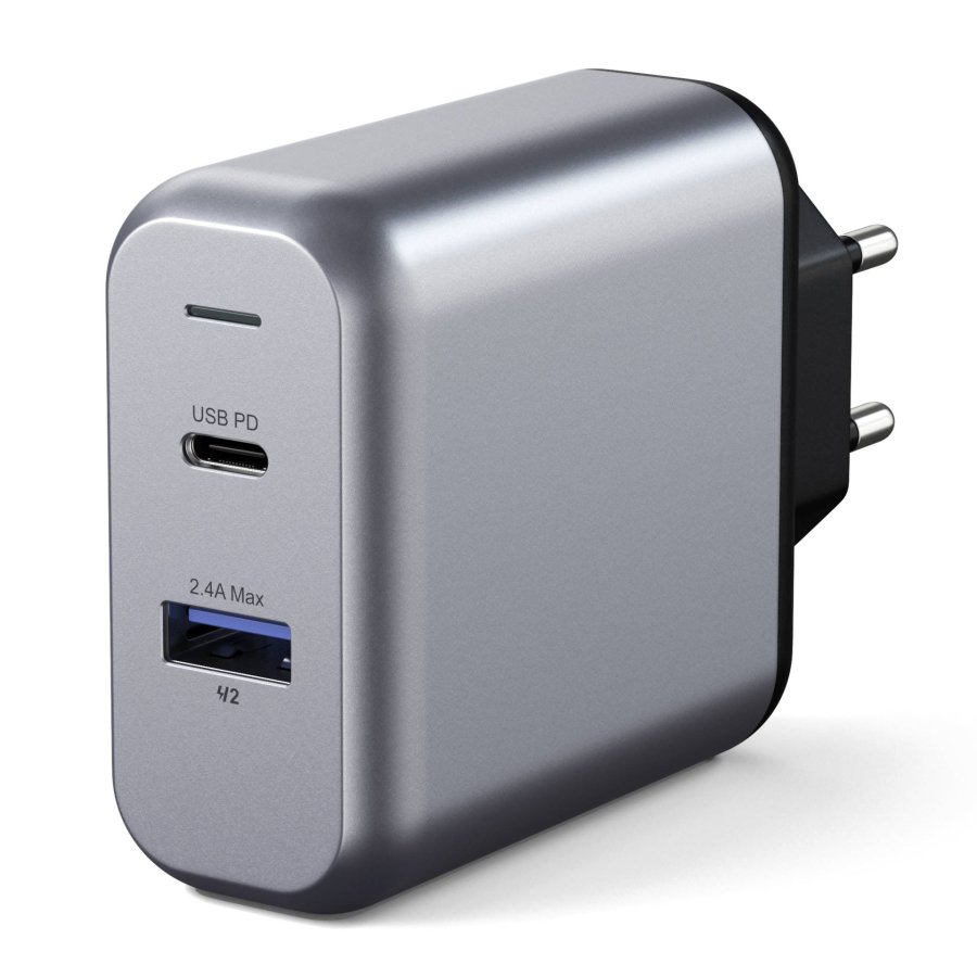 Satechi 30W Dual Port Wall Charger space gray #3