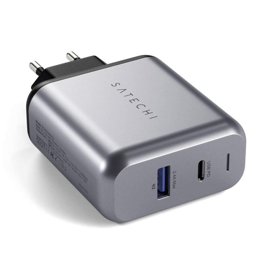 Satechi 30W Dual Port Wall Charger space gray #8