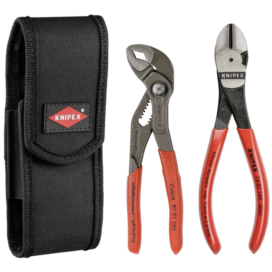 KNIPEX Mini Pliers set in belt tool pouch #1