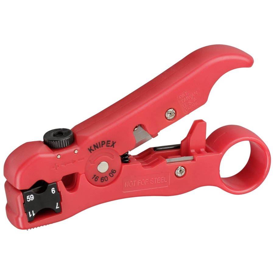 KNIPEX Wire stripping tool for coax and data cable #1