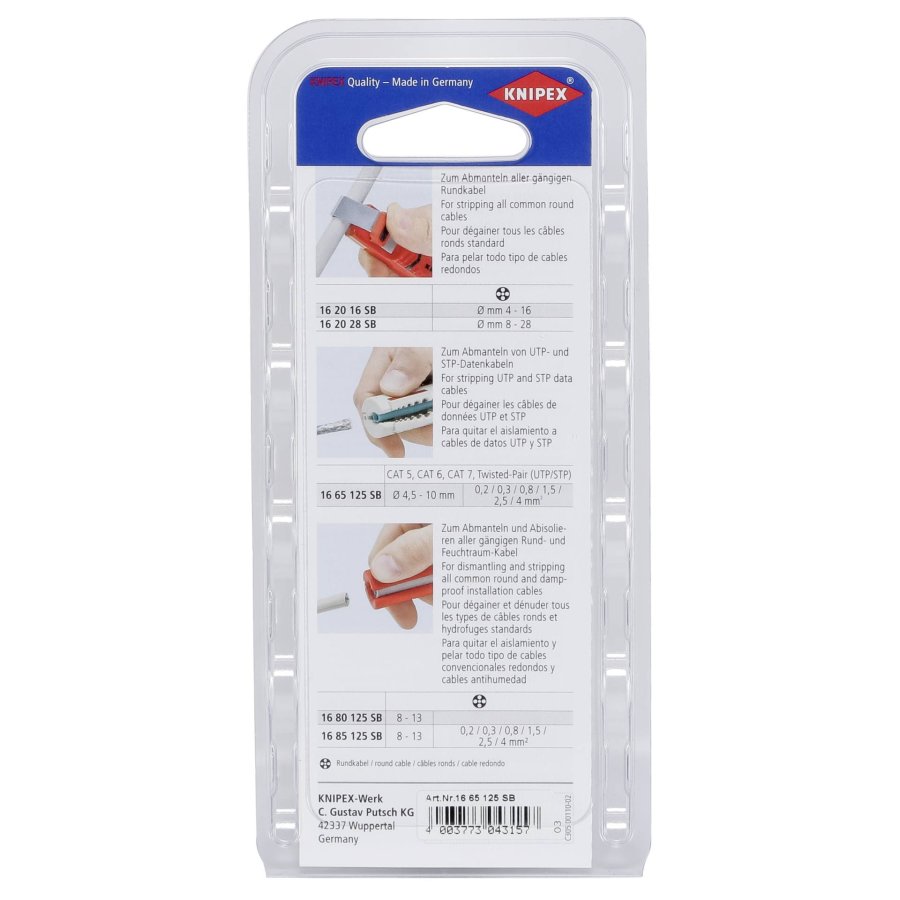 KNIPEX Stripping Tool for data cables 125 mm #3