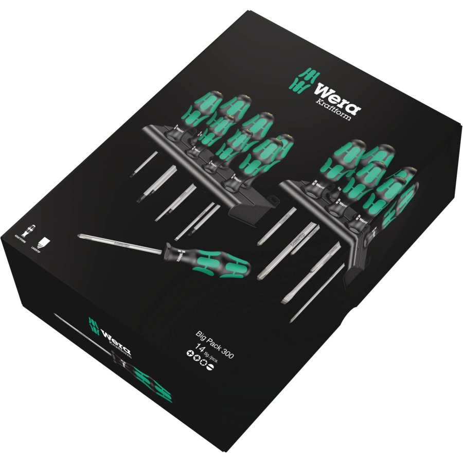 WERA Kraftform Big Pack 300 Screwdrivers 14 pcs. #2