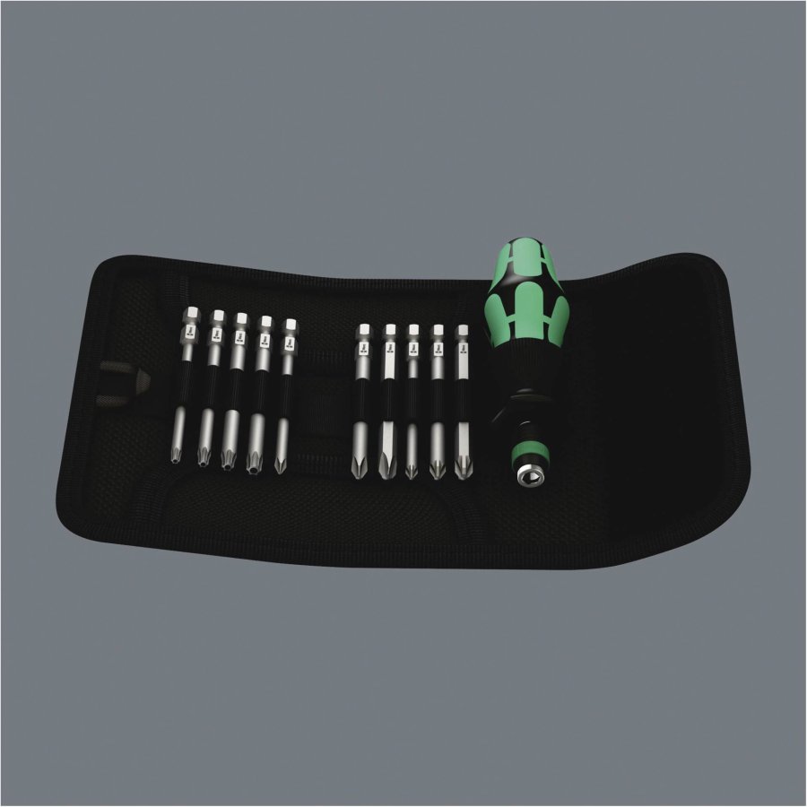 WERA Kraftform Kompakt 41 Pouch with 89 mm-long bits #9