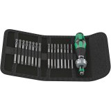 WERA Kraftform Kompakt 60 RA Pouch with 89 mm-long bits #1