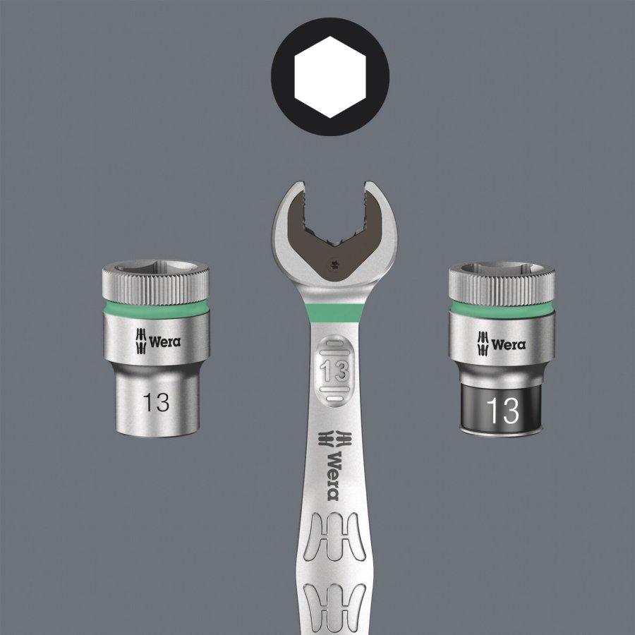 WERA Tool-Check PLUS ratchet with bits assortment #8
