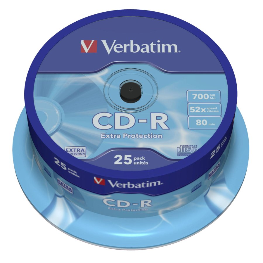 1x25 Verbatim CD-R 80 / 700MB 52x Speed Extra Protection #1